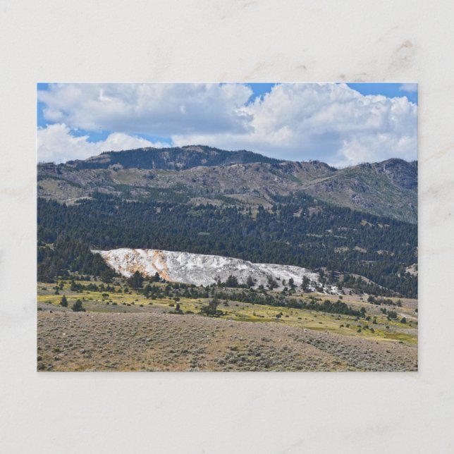 Mammoth Hot Springs Panorama, Yellowstone, Wyoming Postcard (Front)