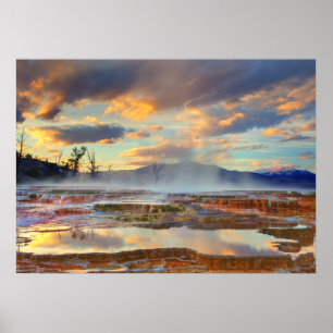 Mammoth Hot Springs Poster