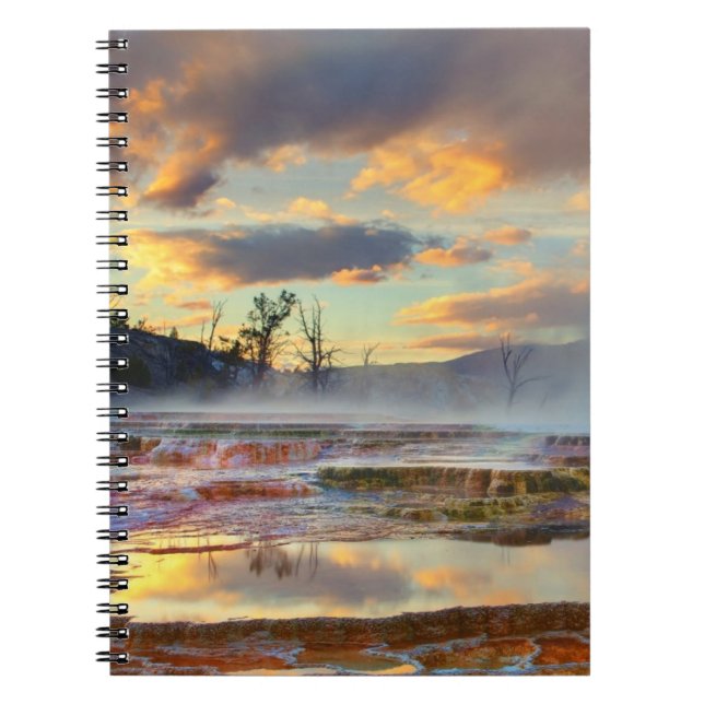 Mammoth Hot Springs Spiral Notebook (Front)