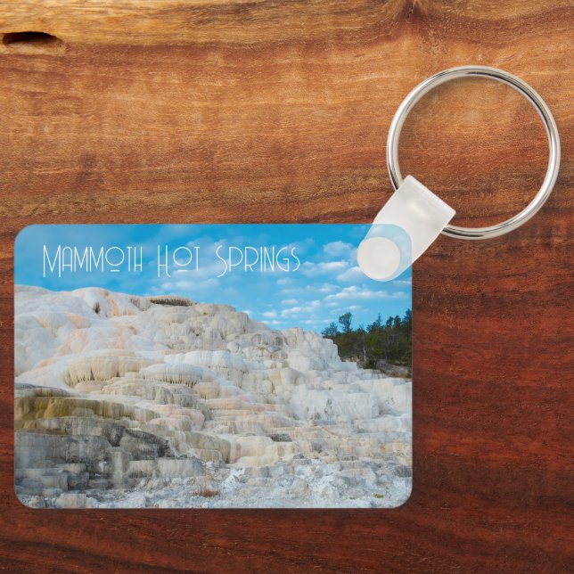 Mammoth Hot Springs Yellowstone National Park Key Ring (Front)