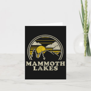 Mammoth Lakes California Ca T Shirt Vintage Hiking Card