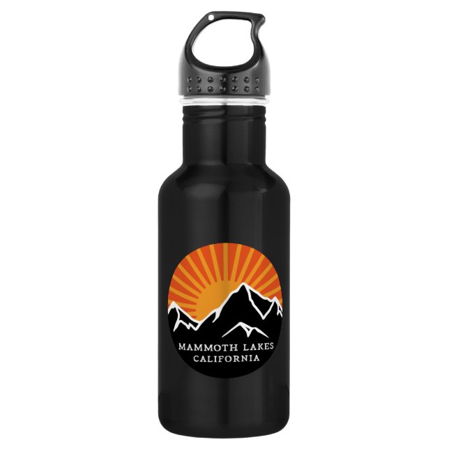Mammoth Lakes California Retro Sunset Mountains Vi 532 Ml Water Bottle (Front)