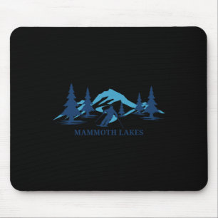 Mammoth Lakes California Ski Resort Skiing Skier  Mouse Pad
