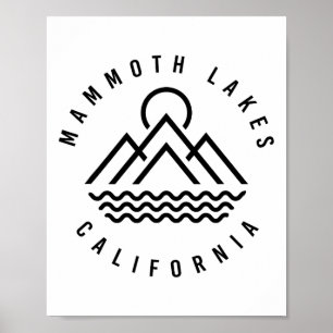 Mammoth Lakes Mountains California Hiking Outdoors Poster