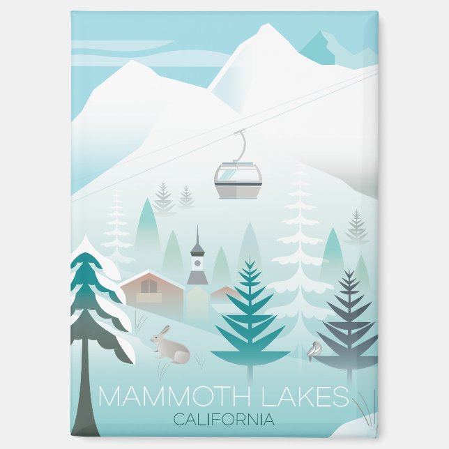 Mammoth Lakes Refrigerator Magnet (Front)