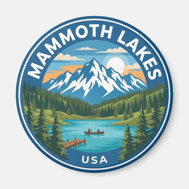 Mammoth Lakes USA Magnet (Front)