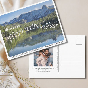 Mammoth Lakes Wedding Save the Date Postcard