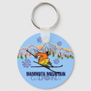 Mammoth Mountain California ski mountain keychain