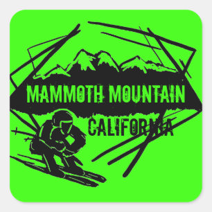 Mammoth Mountain California ski mountain stickers