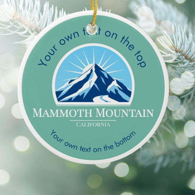 Mammoth Mountain California ski vacation  Ceramic Tree Decoration (Creator Uploaded)