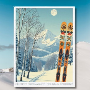 Mammoth Mountain California ski vacation Postcard