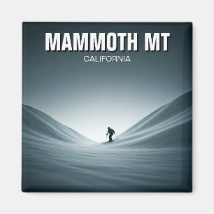 Mammoth Mountain California Skiing Skier Travel Magnet