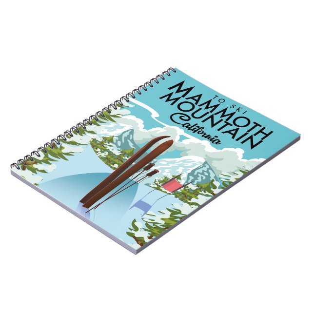 Mammoth Mountain California to ski Notebook (Left Side)