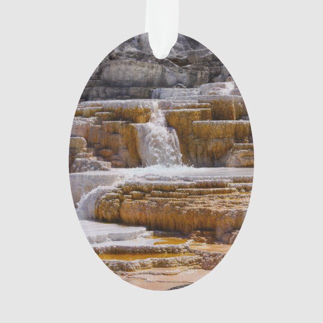 Mammoth Springs Falls Ornament (Back)