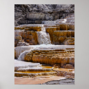 Mammoth Springs Falls Poster