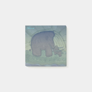 Mammoth with calf post-it notes