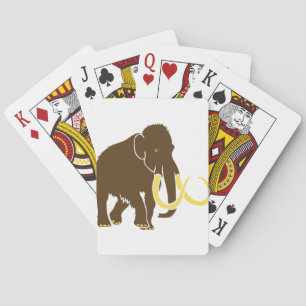 mammut mammoth ice age eiszeit steinzeit elephant playing cards