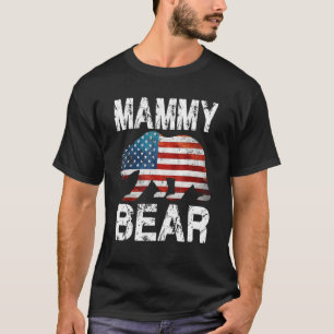 Mammy Bear Patriotic Flag Matching Family 4th Of J T-Shirt