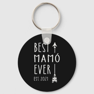 Mamo Ever Est 2021 New Irish Grandma Baby Announce Key Ring