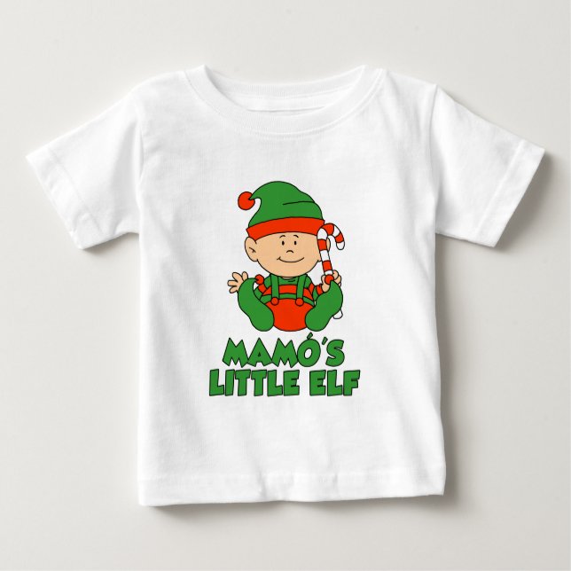 Mamo's Little Elf Baby T-Shirt (Front)