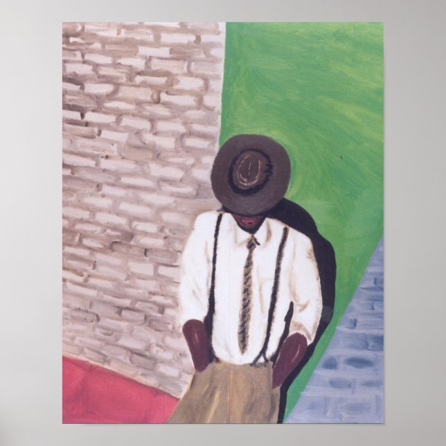 Man Against the Wall Poster (Front)