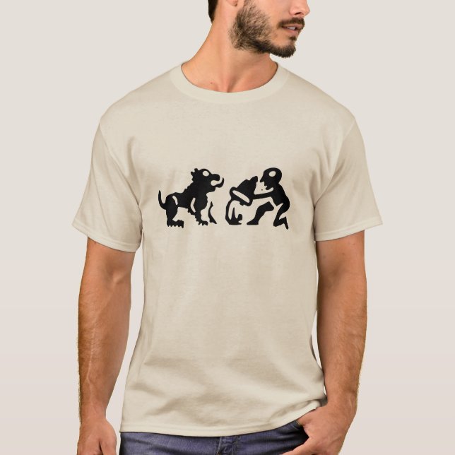 Man and beast T-Shirt (Front)