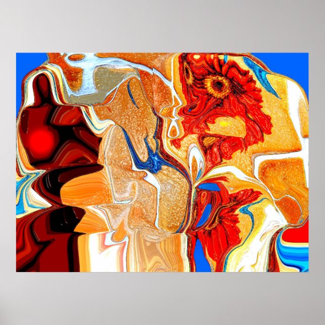 Man and Global warming Poster (Front)