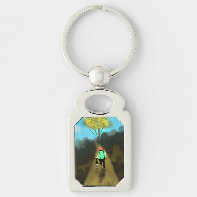 Man and His bike Key Ring (Front)