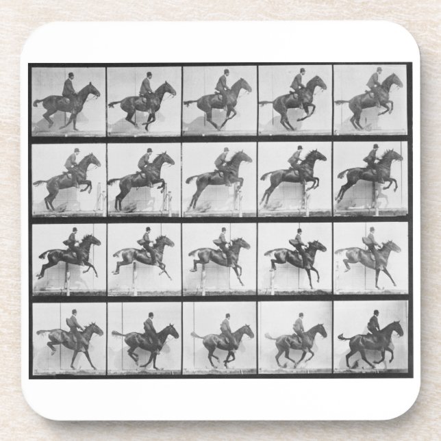 Man and horse jumping a fence, plate 640 from 'Ani Coaster (Front)