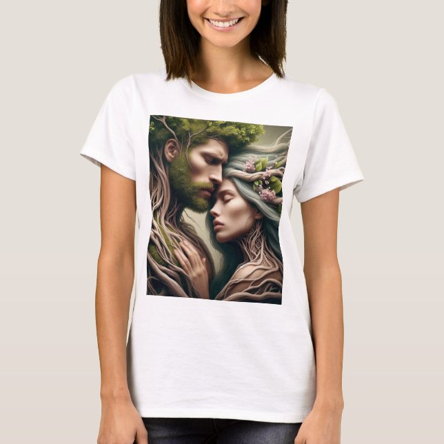 man and nature fusion T-Shirt (Front)