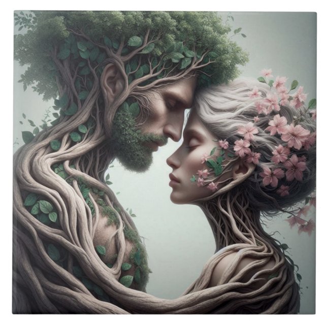 man and nature fusion tile (Front)