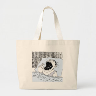 MAN AND THE COSMOS LARGE TOTE BAG