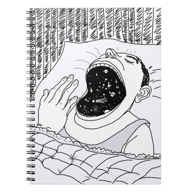 MAN AND THE COSMOS SPIRAL NOTEBOOK (Front)