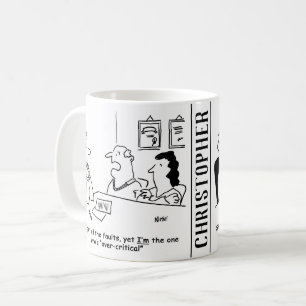 Man and Wife in Marriage Guidance Office. Coffee Mug