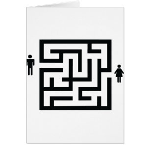 man and woman labyrinth icon