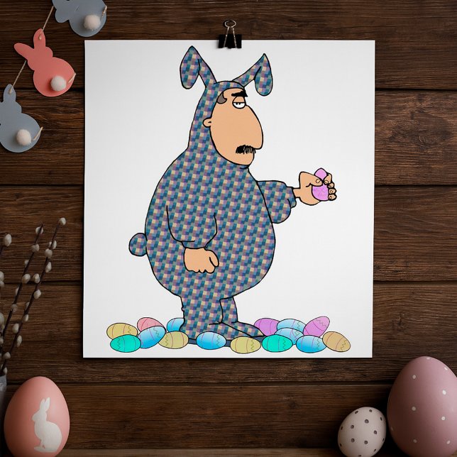 Man As Easter Bunny Poster (Creator Uploaded)