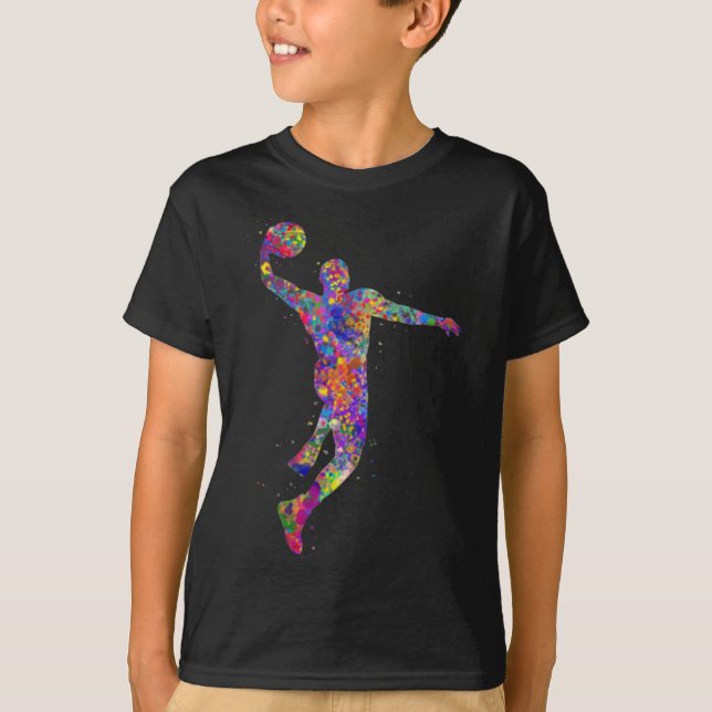 Man Basketball Dunk Slam Dunk  T-Shirt (Front)
