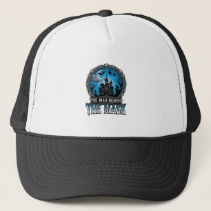 Man Behind Mask Halloween Haunted House Witch_1 Trucker Hat