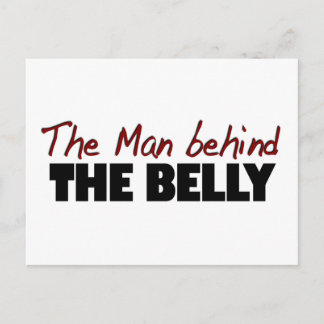 Man Behind The Belly Postcard