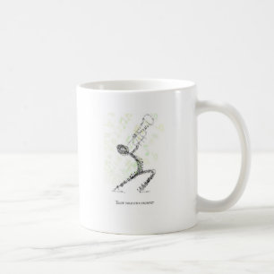 Man blowing Trumpet designed using musical notes Coffee Mug