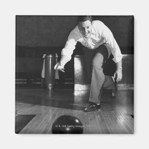 Man Bowling Magnet