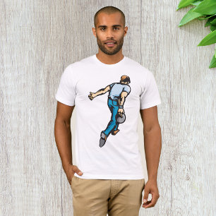 Man Bowling Mens T-Shirt