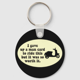 Man Card Scooter Keychain