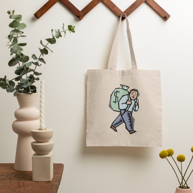 Man Carrying Large Money Bag (Creator Uploaded)