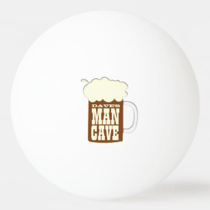 Man Cave Beer Mug Ping Pong Ball