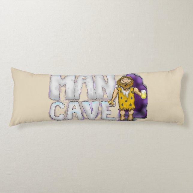 Man Cave Body Pillow (Front)