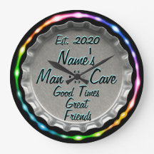 Man Cave Clock! Neon look!