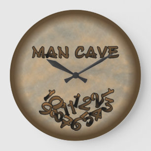Man Cave Large Clock