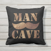 Man Cave (Moustache, black)