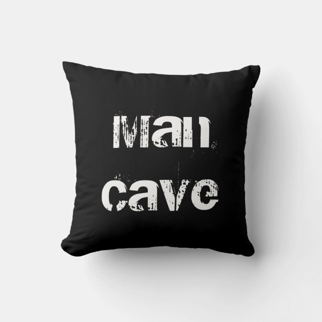 Man Cave Movie Night Personalised Pillow (Front)